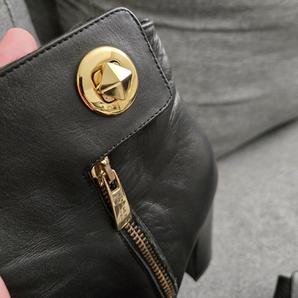 Kurt Geiger London Leather Heeled Peep toe Boots Size 38 #123 - Picture 7 of 10